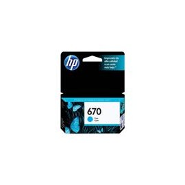 Cartucho HP 670 Cyan - Envío Gratuito