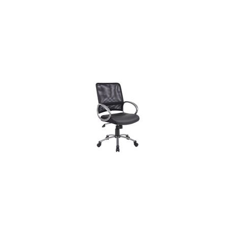 Silla Officemax Secretarial Lincon Tela Negro - Envío Gratuito