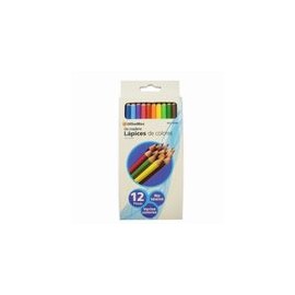 Caja Con 12 Lapices De Madera De Varios Colores OMX - Envío Gratuito
