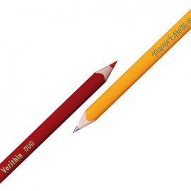 LAPIZ BICOLOR TRIANGULAR DUO GRAFITO Y ROJO 3 PZAS - Envío Gratuito