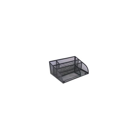 Organizador Multiseccion d/Escrit Negro Malla 25.5x18x10.5cm - Envío Gratuito
