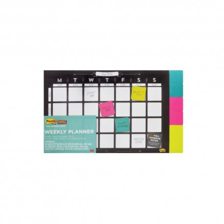 PLANEADOR SEMANAL 45.5CM X30.3CM CON 52 HOJAS Y 300 NOTAS - Envío Gratuito