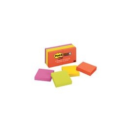 NOTAS SUPER STICKY 2X2  BRILLO EXTREMO 8PK C/90HJ C/U - Envío Gratuito