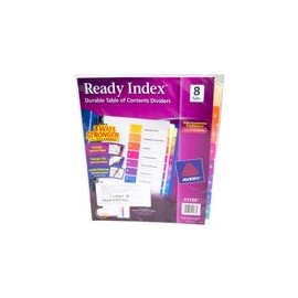 SEPARADOR 8 PESTANAS COLORES READY INDEX AVERY - Envío Gratuito