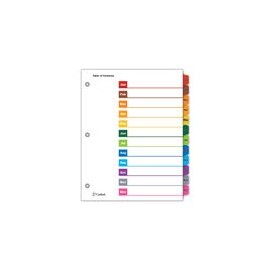 SEPARADOR MENSUAL ENE-DIC ONESTEP CELAS MULTICOLOR - Envío Gratuito